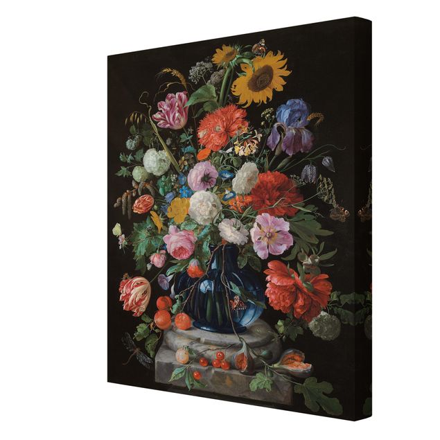 Leinwand Blumen Jan Davidsz de Heem - Glasvase mit Blumen