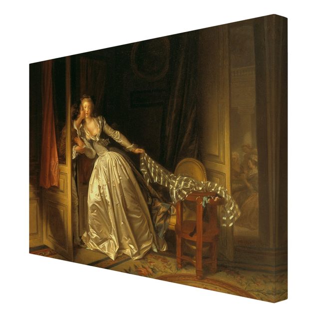 Wandbilder Portrait Jean Honoré Fragonard - Der gestohlene Kuss