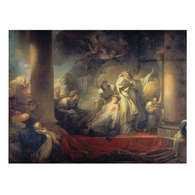 Wandbilder Kunstdrucke Jean Honoré Fragonard - Der Grosspriester Coresos