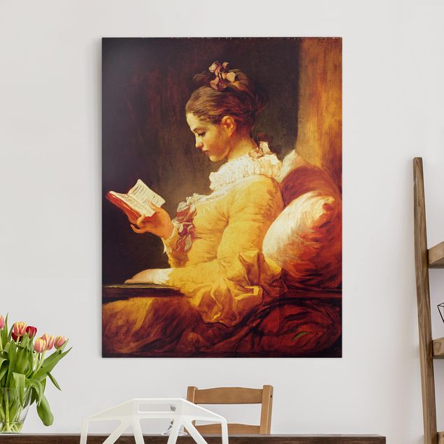 Wanddeko Küche Jean Honoré Fragonard - Lesendes Mädchen