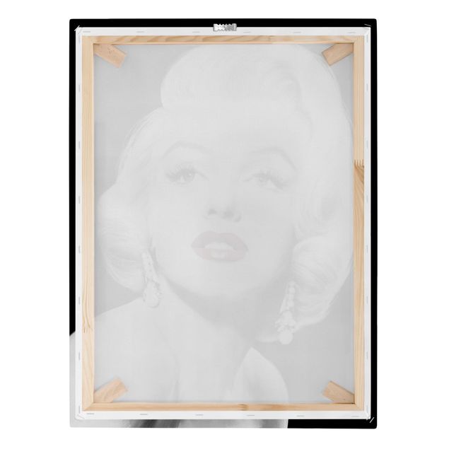schöne Leinwandbilder Marilyn mit Ohrschmuck