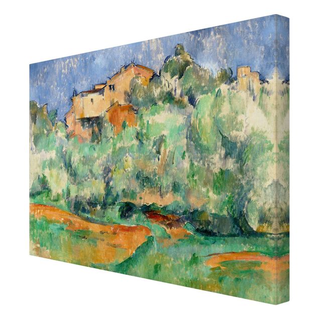 Kunstdruck Leinwand Paul Cézanne - Haus auf Anhöhe