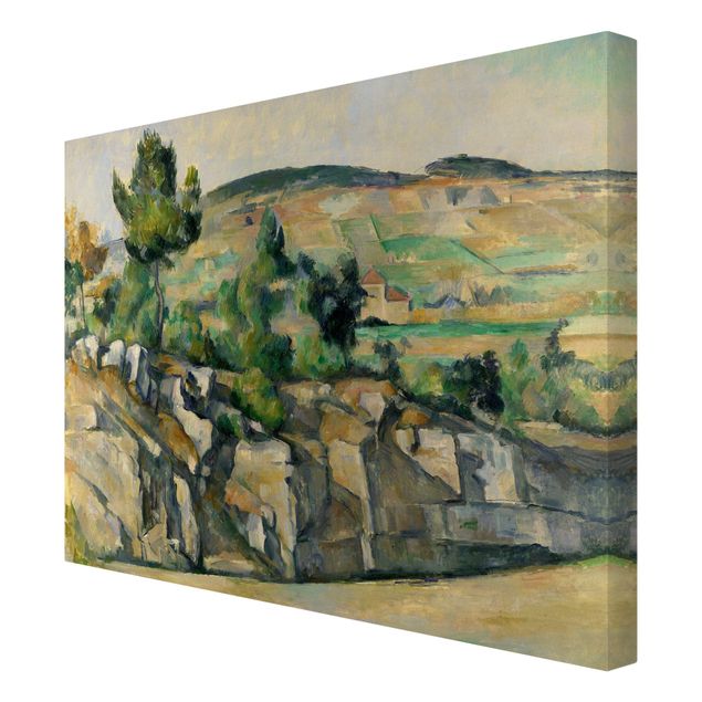 Wandbilder Berge Paul Cézanne - Hügelige Landschaft