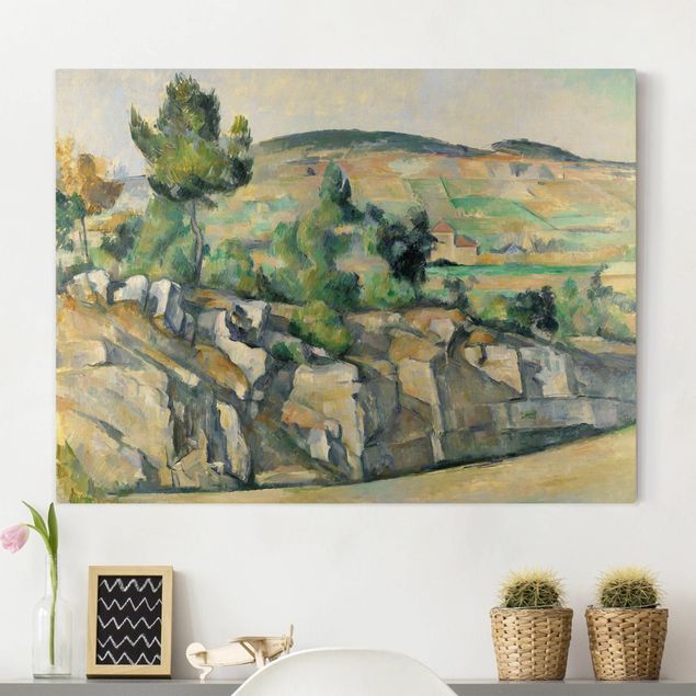Wanddeko Küche Paul Cézanne - Hügelige Landschaft