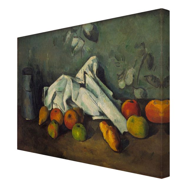 Wandbilder Kunstdrucke Paul Cézanne - Milchkanne und Äpfel