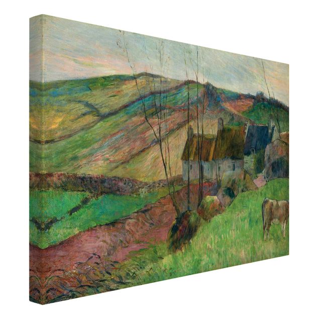 Leinwandbilder Berge Paul Gauguin - Bauernhäuser