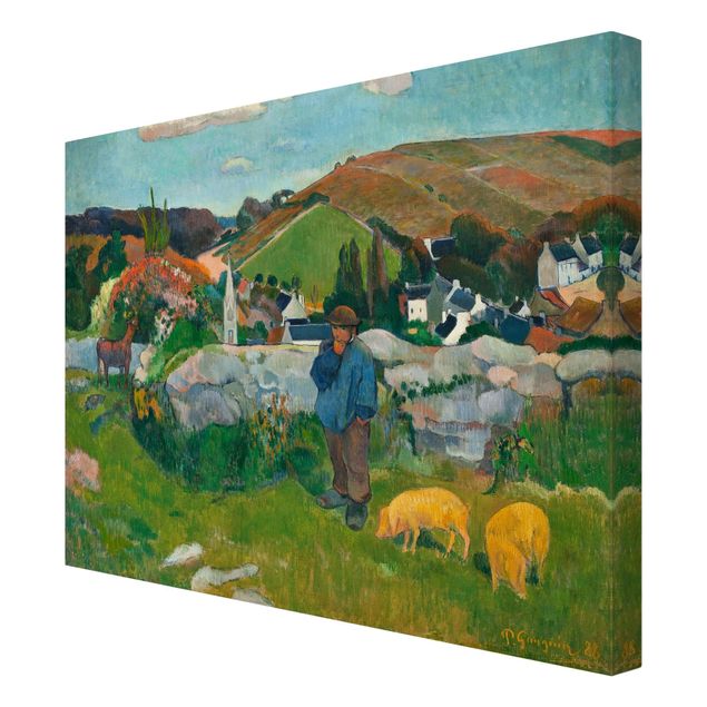 Natur Leinwand Paul Gauguin - Der Schweinehirt