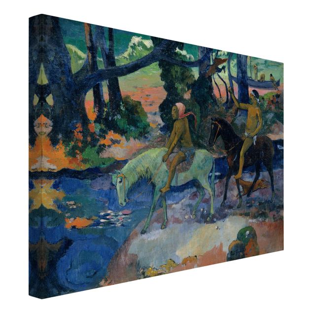 Leinwandbild Katze Paul Gauguin - Die Flucht