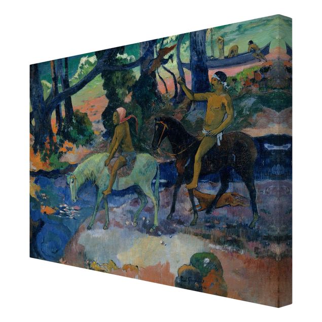 Kunstdruck Leinwand Paul Gauguin - Die Flucht