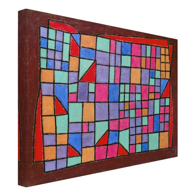 Leinwandbilder Muster Paul Klee - Glas-Fassade