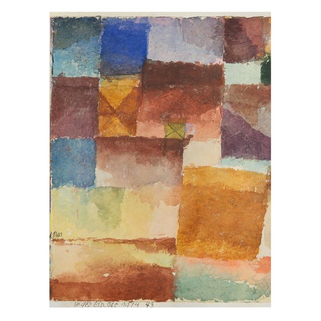 Leinwandbild abstrkt Paul Klee - Einöde