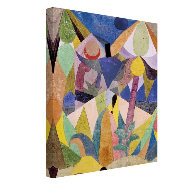 abstrakte Leinwandbilder Paul Klee - Mildtropische Landschaft