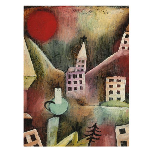 Kunstdrucke auf Leinwand Paul Klee - Zerstörtes Dorf