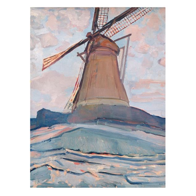Kunstdrucke auf Leinwand Piet Mondrian - Windmühle
