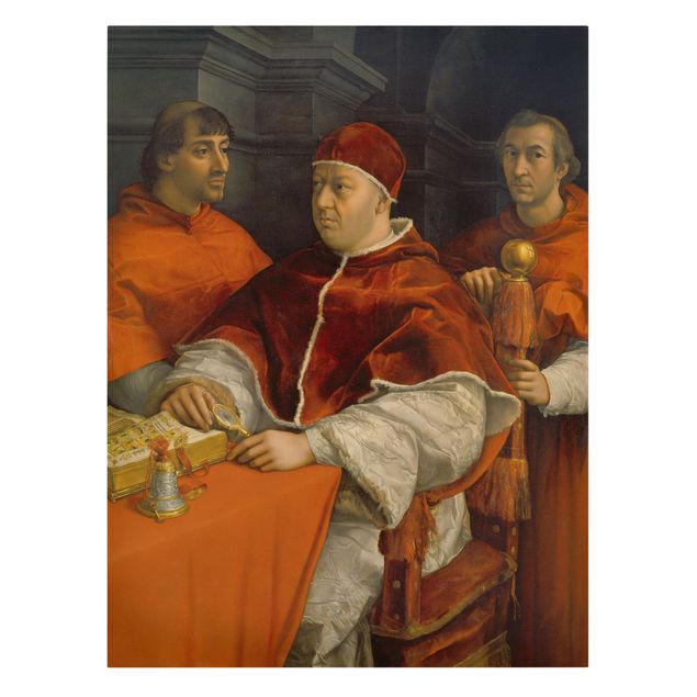 Leinwand Kunst Raffael - Bildnis von Papst Leo X