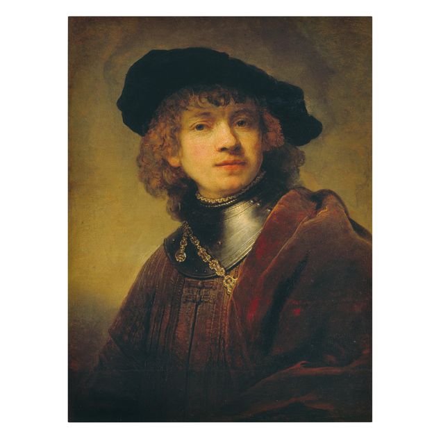 Leinwand Kunst Rembrandt van Rijn - Selbstbildnis