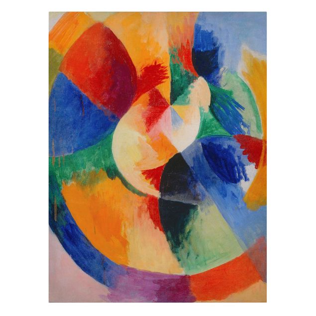 Leinwandbild abstrkt Robert Delaunay - Kreisformen, Sonne