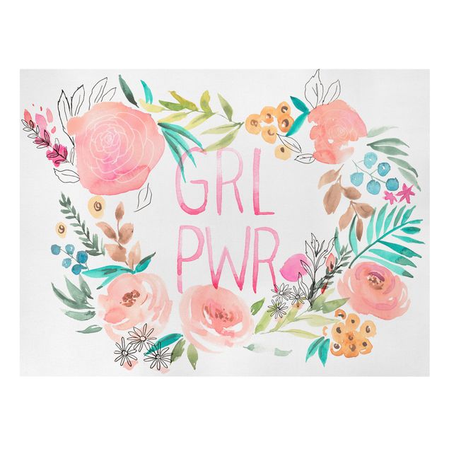 Wandbilder Rosa Blüten - Girl Power