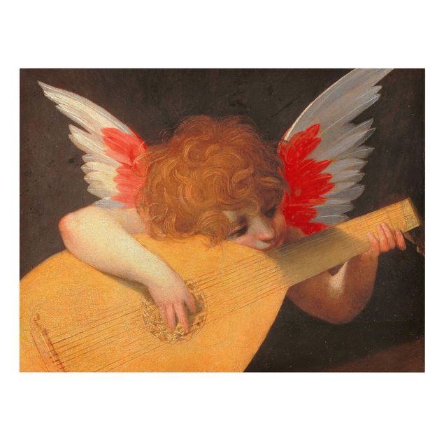 Wandbilder Kunstdrucke Rosso Fiorentino - Musizierender Engel