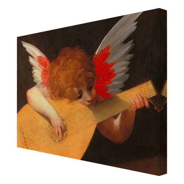 Wandbilder Portrait Rosso Fiorentino - Musizierender Engel