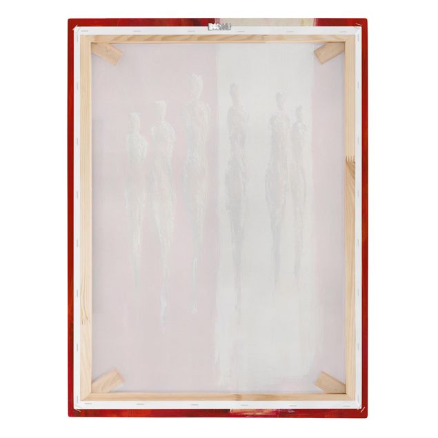 schöne Leinwandbilder Petra Schüßler - Sechs Figuren in Rot