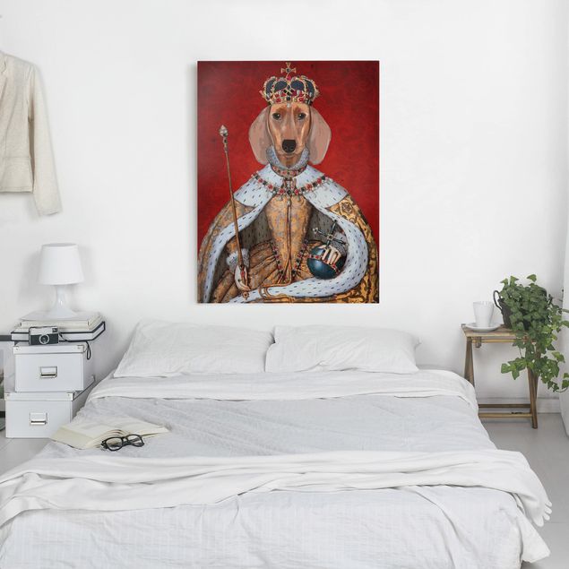Wandbilder Hunde Tierportrait - Dackelkönigin