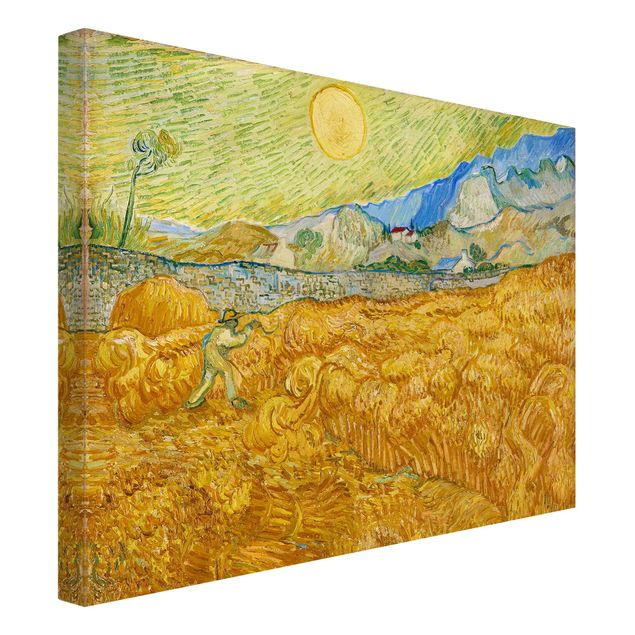 Kunststil Post Impressionismus Vincent van Gogh - Kornfeld mit Schnitter