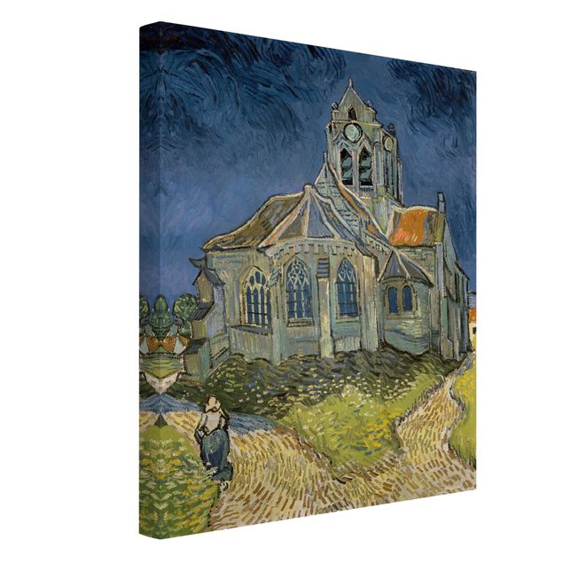 Leinwand Katze Vincent van Gogh - Kirche Auvers-sur-Oise