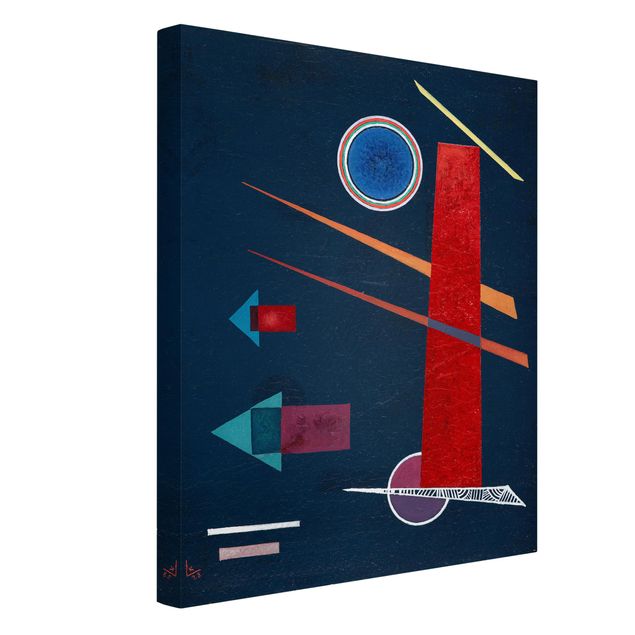 Kunstdruck Leinwand Wassily Kandinsky - Mächtiges Rot