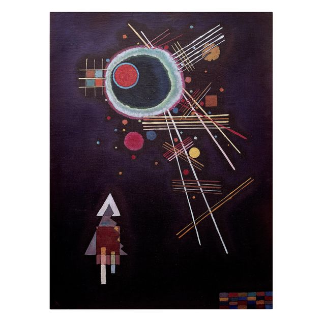 Wandbilder Kunstdrucke Wassily Kandinsky - Strahlenlinien