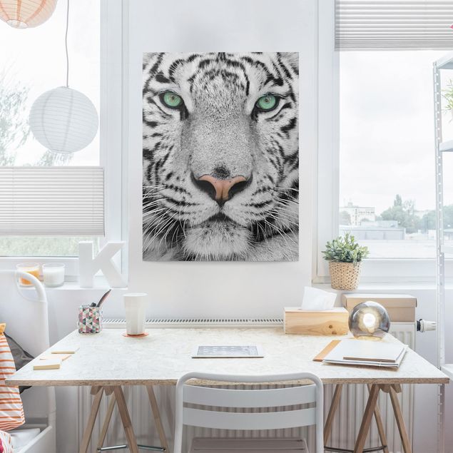 Leiwandbild Katze Weißer Tiger