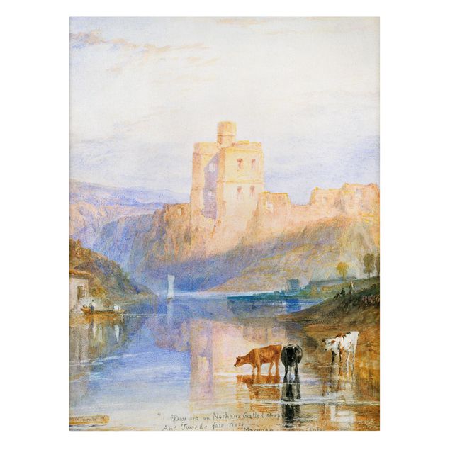 Leinwandbilder Berge William Turner - Norham Castle
