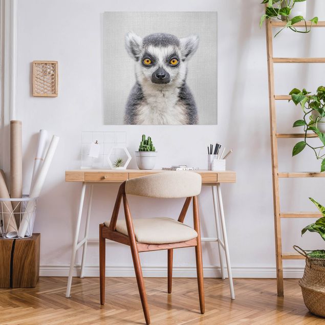 Wandbilder Affen Lemur Ludwig