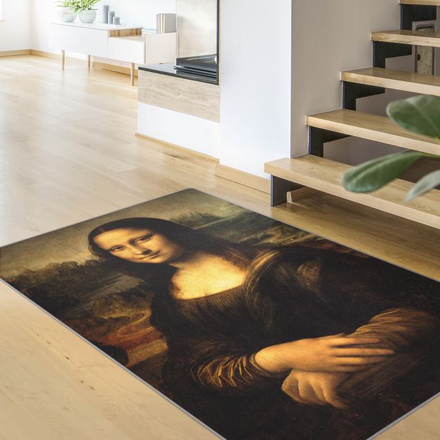 Teppich grün Leonardo da Vinci - Mona Lisa