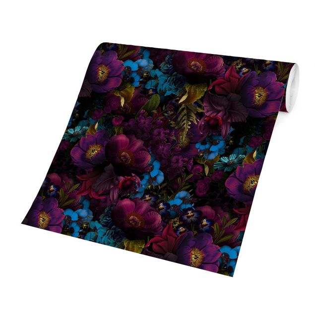 Uta Naumann Bilder Lila Blüten mit Blauen Blumen