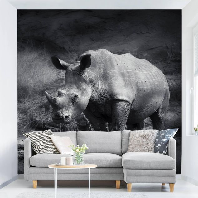Wanddeko Küche Lonesome Rhinoceros