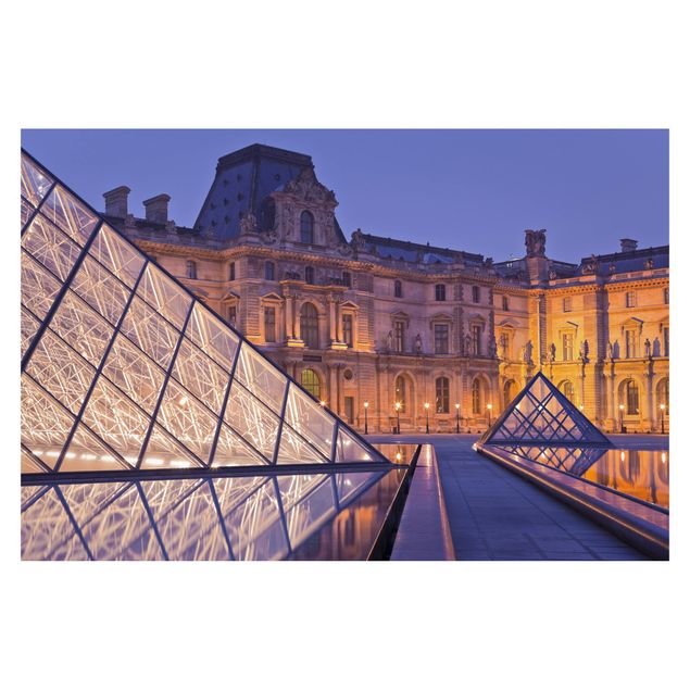Mirau Bilder Louvre Paris bei Nacht