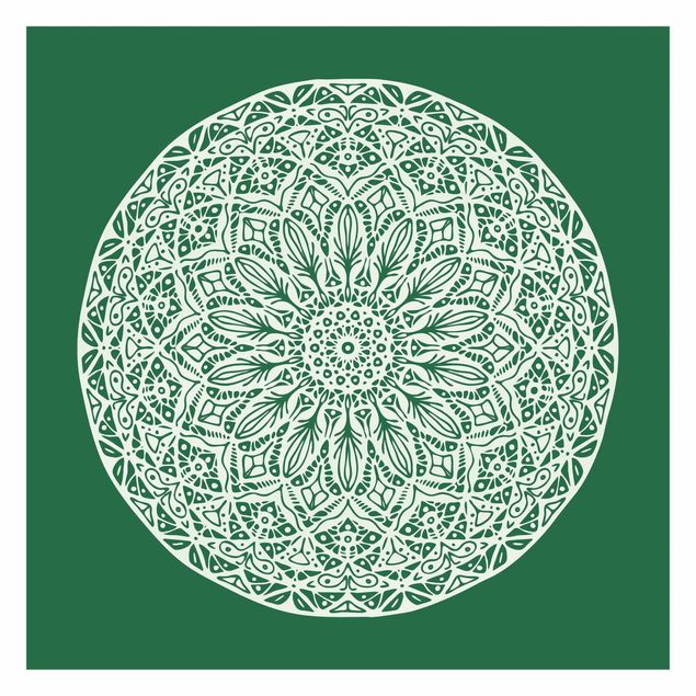Andrea Haase Bilder Mandala Ornament vor Grün