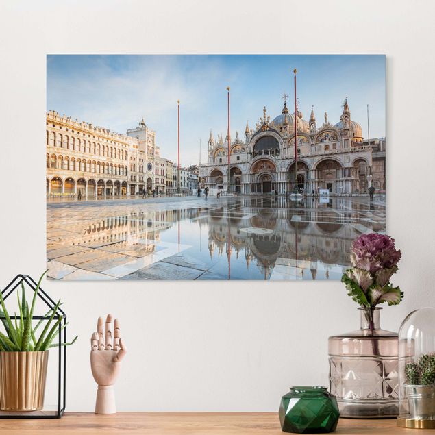 Wandbilder Italien Markusplatz in Venedig