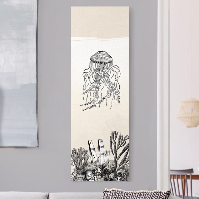 Wandbilder Fische Meeresillusion Medusa