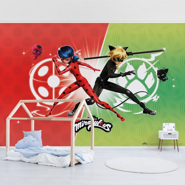 Deko Kinderzimmer Miraculous Ladybug and Cat Noir