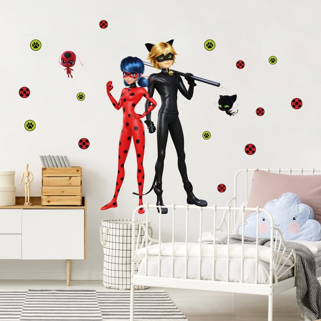 Kinderzimmer Deko Miraculous Ladybug und Cat Noir sind bereit
