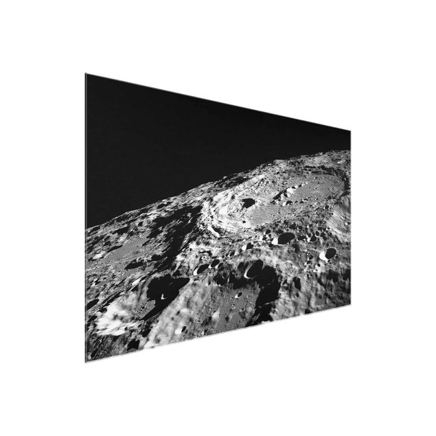 Glasbilder Landschaften NASA Fotografie Mondkrater