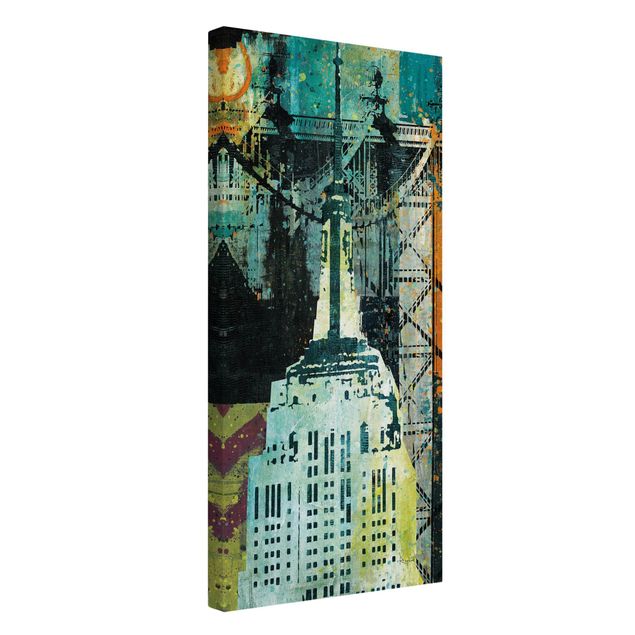 Wandbilder Architektur & Skyline NY Graffiti Empire State Building