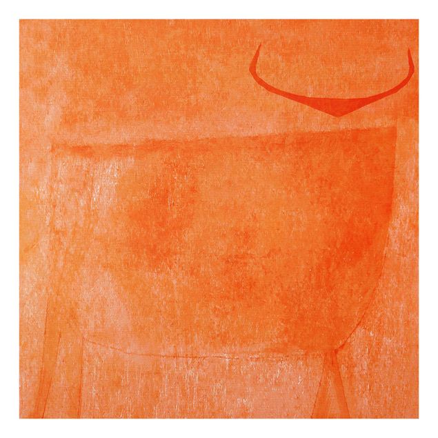 Wandbilder Orange Oranger Stier