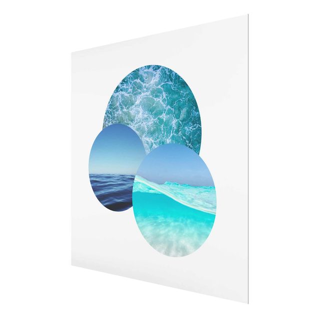 Glasbilder Natur Ozeane im Kreis