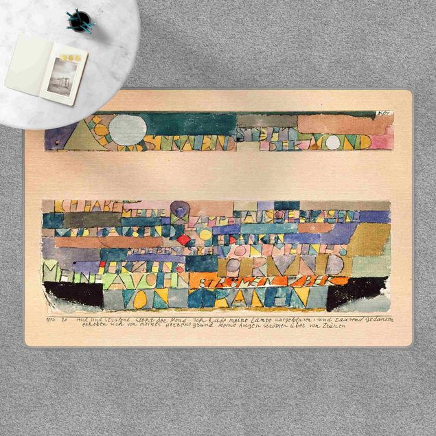 Teppich abstrakt Paul Klee - Der Mond