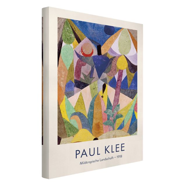 Wandbilder Modern Paul Klee - Mildtropische Landschaft - Museumsedition