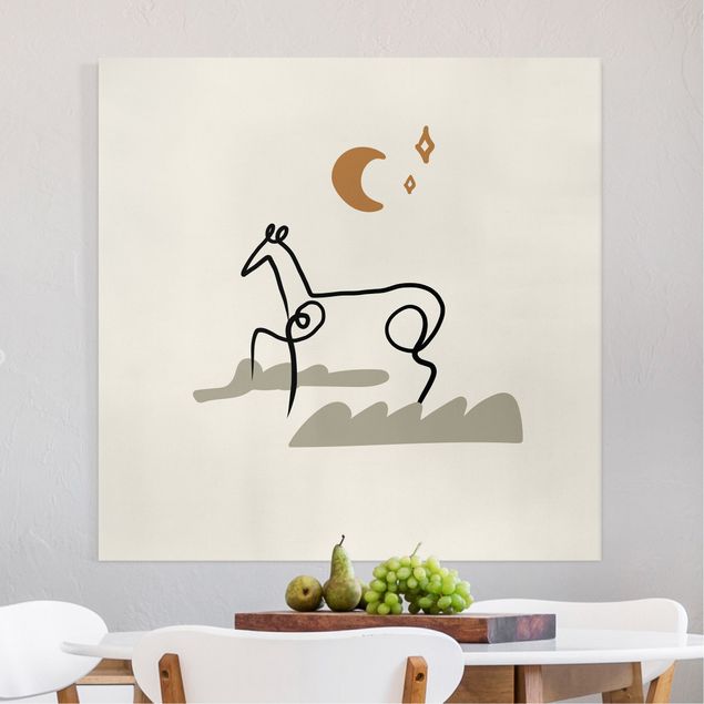 Pferde Leinwand Picasso Interpretation - Das Pferd