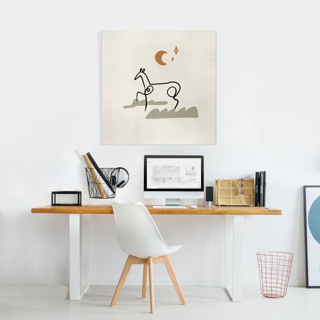 Wandbilder Modern Picasso Interpretation - Das Pferd